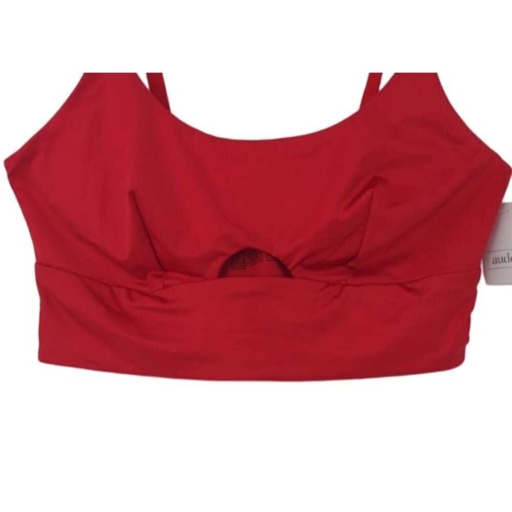 AUDEN, Bras, adjustable straps in spandex and nylon, red, for women, size L. NWT - Picture 3 of 5